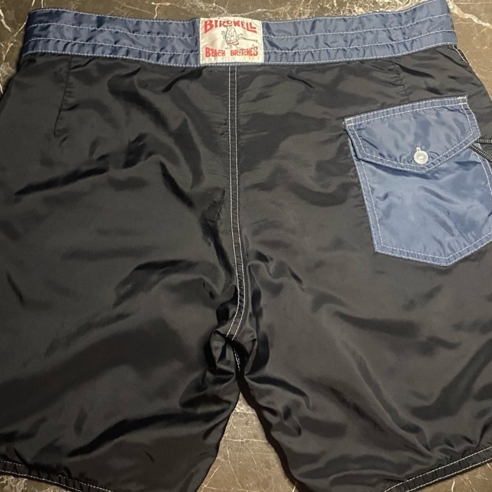 Birdwell Black and Blue Board Shorts. Size 36 - Picture 2 of 8